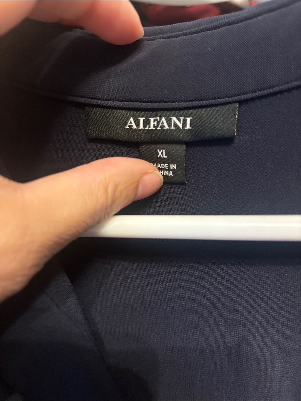 Alfani Black Roll-Tab Shirt Tunic - Picture 2 of 3